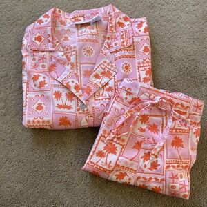 SIGRED OLSEN WOMEN'S TROPICAL PAJAMA SET SIZE MEDIUM